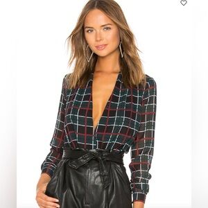 Lovers + Friends Get Down Blouse in Plaid